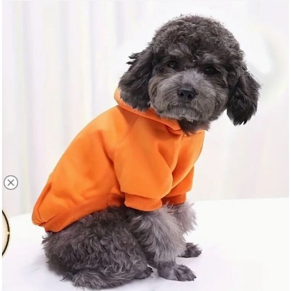 Other - ORANGE COZY PET HOODIES FOR DOGS 13 TO 20 POUNDS